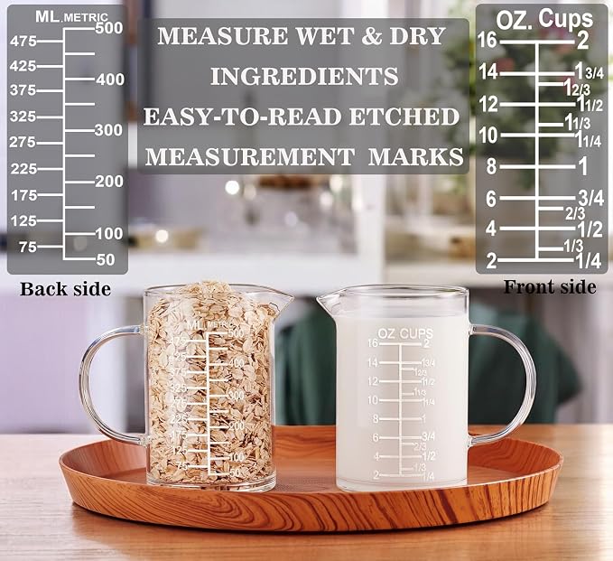Ackers Etched Graduated Glass Measuring Cup - Image 3