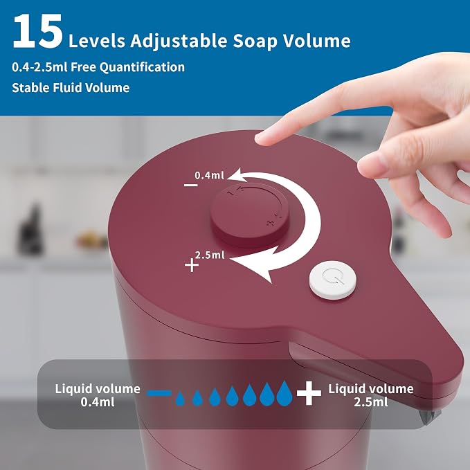 Automatic Soap Dispenser Touchless, Hands-Free, Long Battery Life, Compatible - Image 2