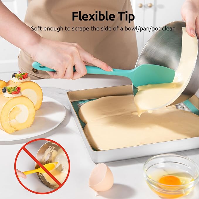 High Heat Resistant Silicone Spatula: U-Taste 600ºF Hot-Proof Food Grade Rubber - Image 4