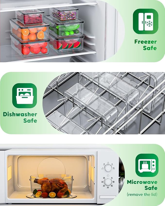 62 Pcs Large Food Storage Containers - Image 5