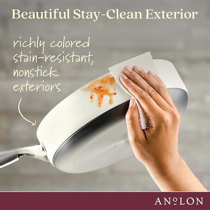 Anolon Achieve Hard Anodized Nonstick Sauté Pan - Image 5