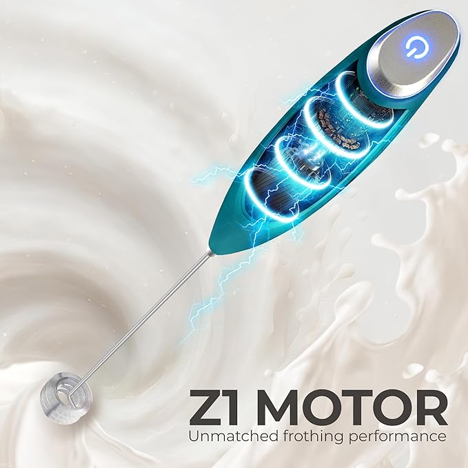 Zulay Kitchen Patented Tornado Triple Whisk Milk Frother - Image 7