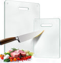 Tempered Glass Cutting Board for Kitchen, Plastic Free, Scratch Resistant by OAKJAR