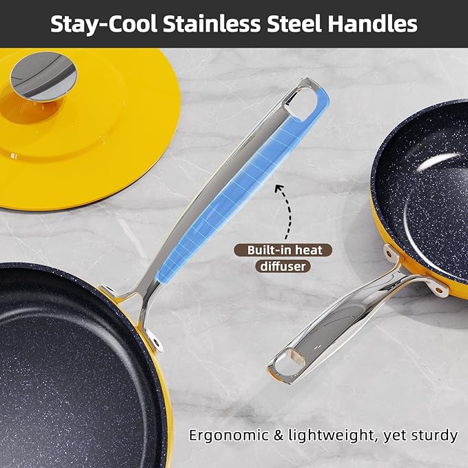 Nuwave Lux 13pc Forged Lightweight Cookware Set PFAS Free, Healthy G10 Duralon - Image 7