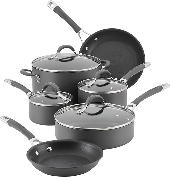 Circulon 83903 Radiance Hard Anodized Nonstick Cookware Pots and Pans Set by Circulon