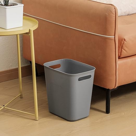 UUJOLY Plastic Small Trash Can Wastebasket, Garbage Container Basket - Image 4