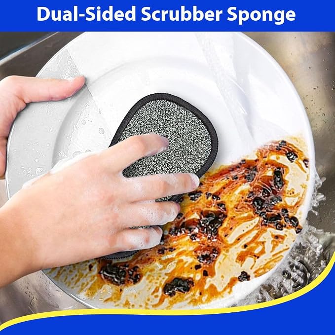 12 Pack Multi-Purpose Scrub Sponges - Image 2