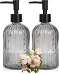 2 Pack 11oz Glass Soap Dispenser by Ulable