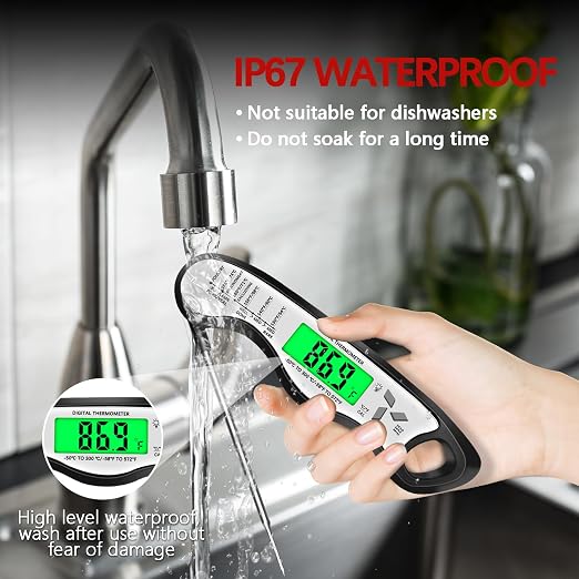 Meat Thermometer Digital，IP67 Waterproof Cooking Thermometer - Image 6