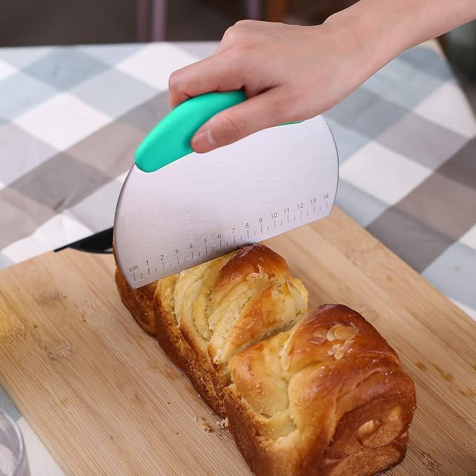 1 pcs Dough Pastry Scraper Chopper/Stainless Steel Dough Scraper Cutter - Image 2