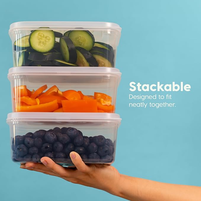 IRIS USA 44 PC Plastic Food Storage Containers - Image 6