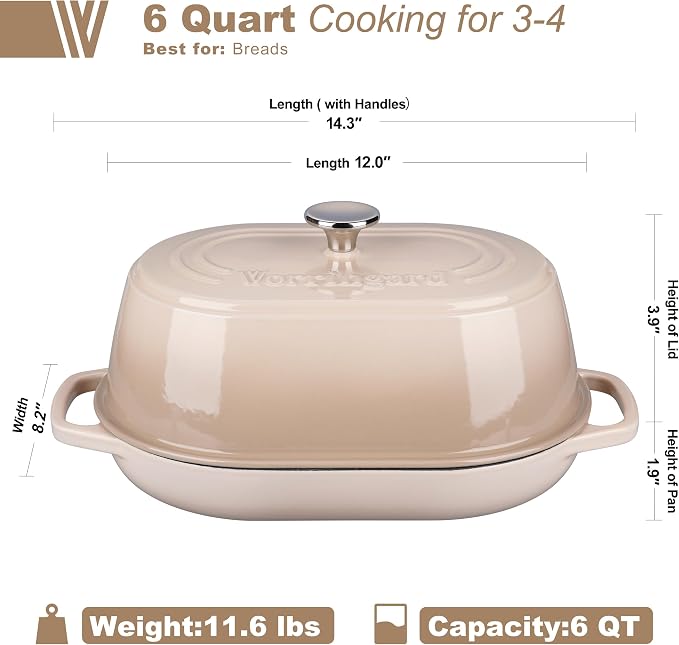 VORRINGARD Enameled Cast Iron Dutch Oven Pot - Image 2