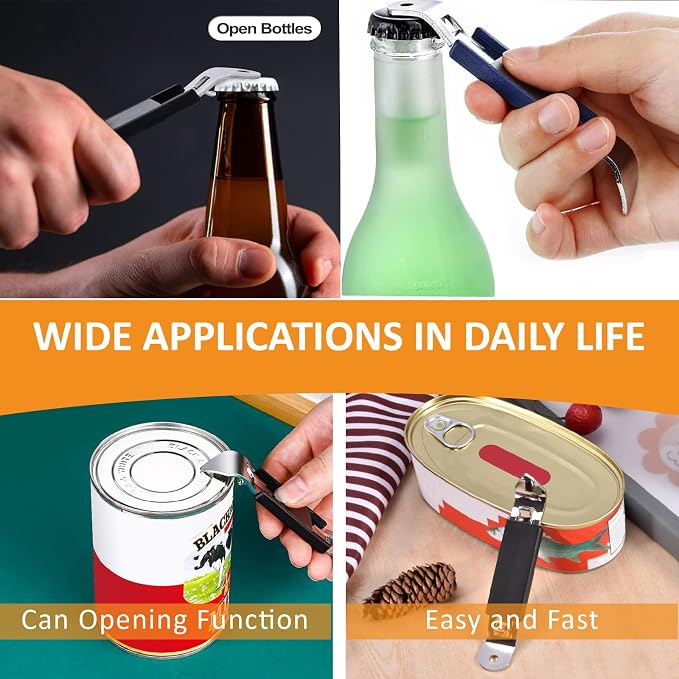 KTOJOY 3 Pack Magnetic Bottle Openers Stainless Steel Flat Bottle Opener - Image 3