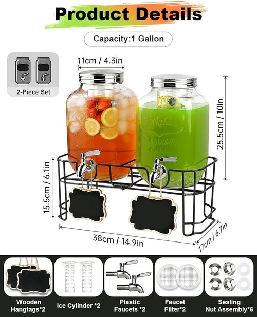1 Gallon Drink Dispenser 2 Pack - Image 2