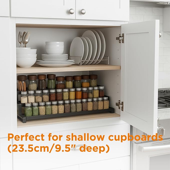 3-Tier Spice Rack Organizer for Kitchen Cabinet or Pantry, Seasoning Organizer - Image 3