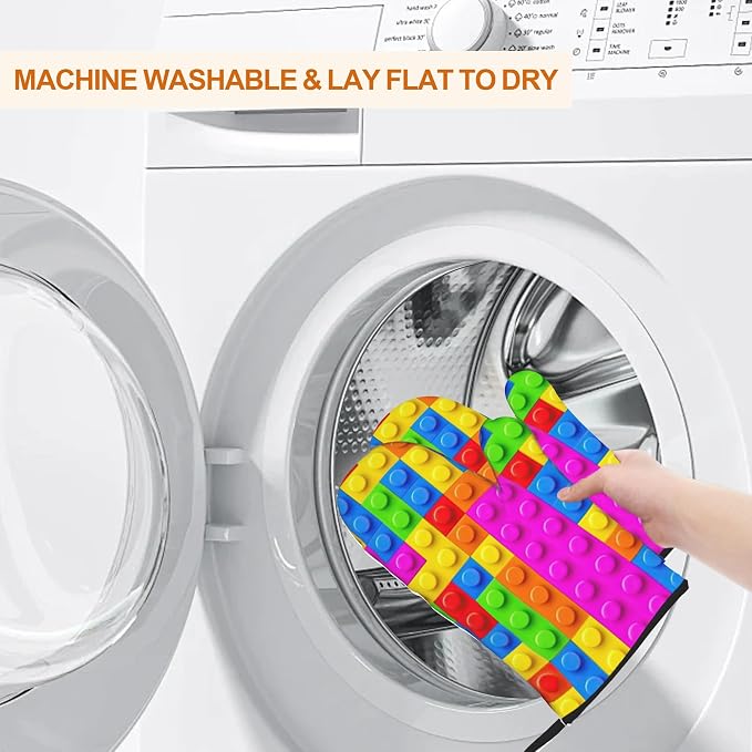 Autism Jigsaw Puzzle Oven Mitts & Potholder Set of 4 - Image 6