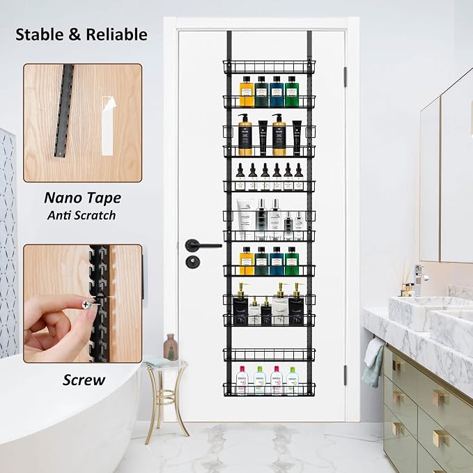 Churboro Over the Door Pantry Organizer Rack - Image 5