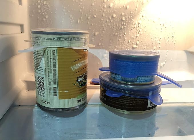 COMTIM Pet Food Can Lids, Silicone Stretch Can Lids Covers - Image 4