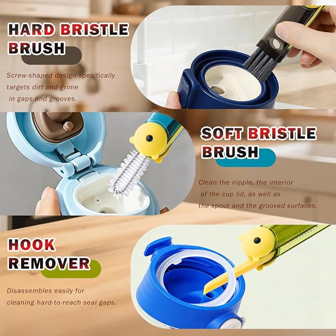 3 in 1 Cup Lid Cleaning Brush - Image 3