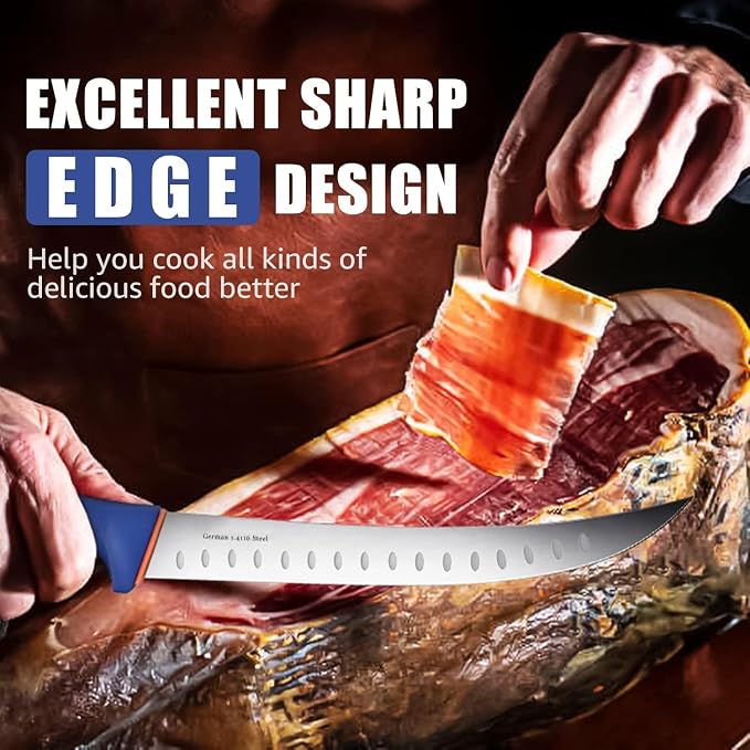 DRAGON RIOT 4 Piece Butcher Knife Set Brisket Trimming Set Include 6" Boning - Image 4