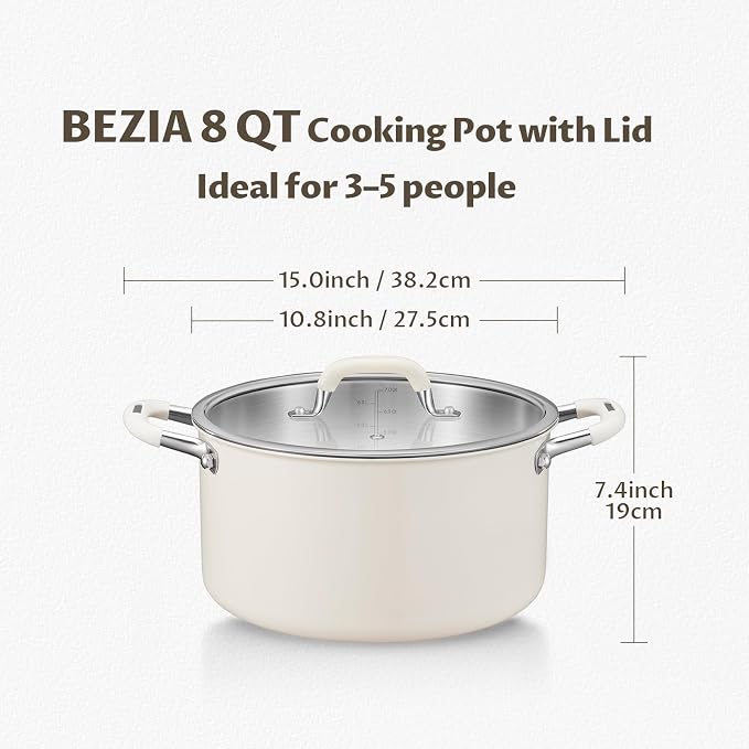 8 Quart Nonstick Stock Pot - Image 6