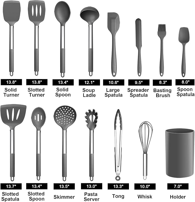 LIANYU 15-Piece Cooking Kitchen Utensils Set - Image 2