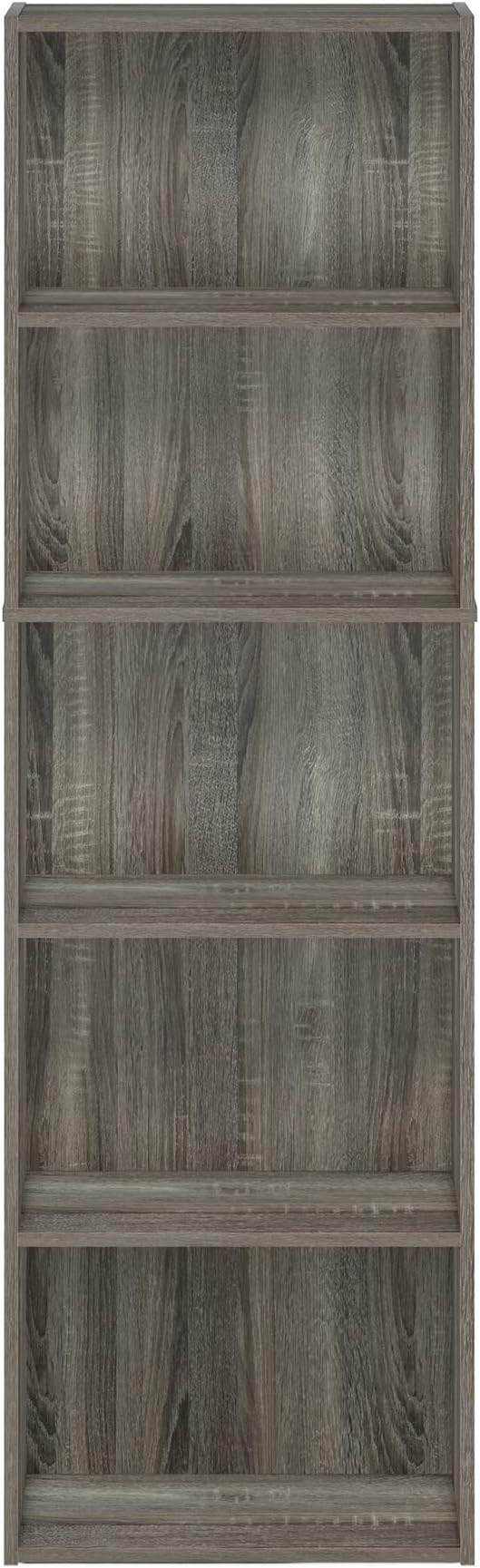 Furinno LUDER Book Shelf, 5-Tier Bookshelf, Bookcase - Image 7