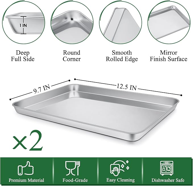 P&P CHEF 12.5 Inch Toaster Oven Pan - Image 2