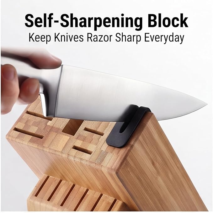 McCook® Knife Sets, German Stainless Steel Knife Block Sets - Image 4