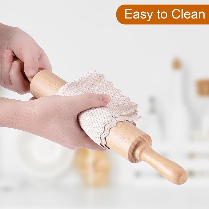 AISOSO Rolling Pins for Baking, 15.75 Inches Wooden Rolling Pin - Image 7