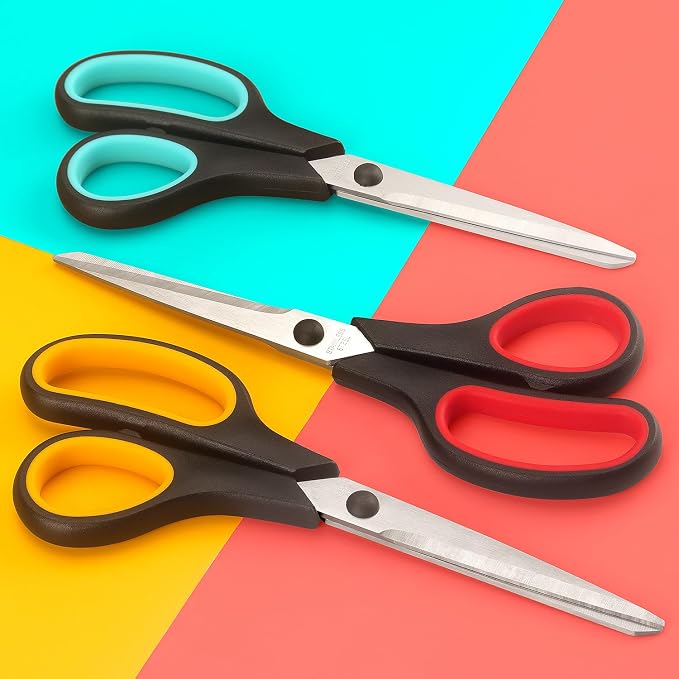 Scissors 8.5 Inch all purpose Bulk Set of 3, Scissors - Image 5