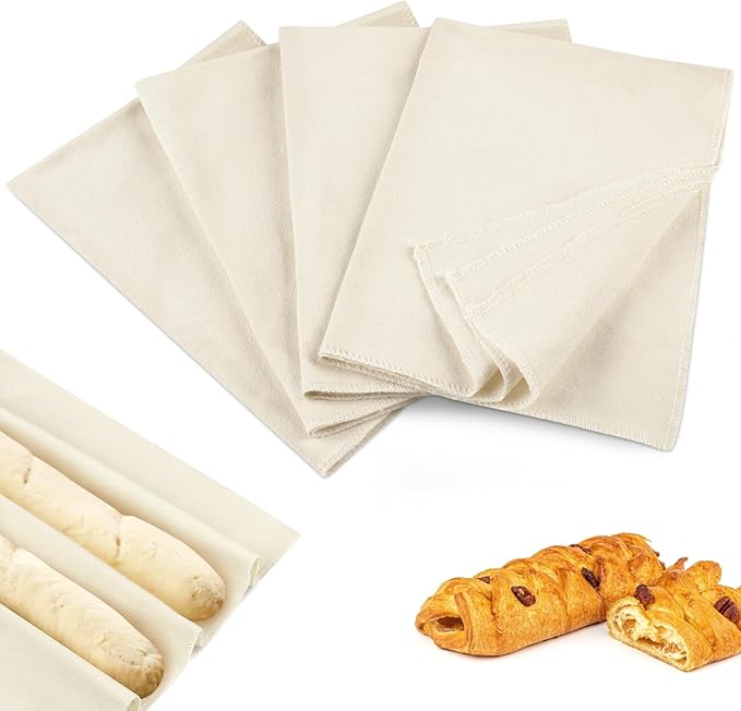 Ninsula 4PCS Tea Towels for Baking Sourdough, 14x18.8 Inch Reusable Thick Bread by Unknown