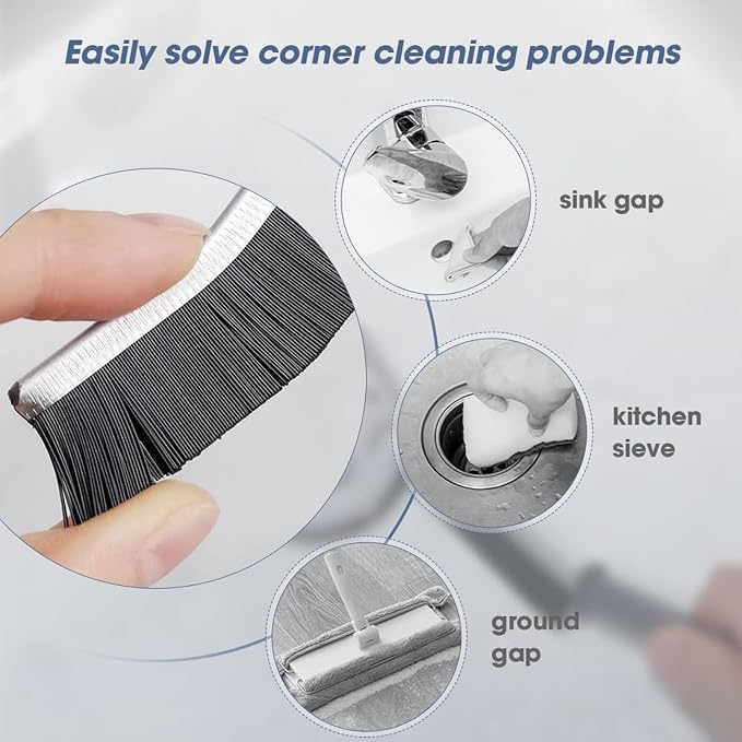 Koxuky Crevice Cleaning Brush, Hard Bristle Small Cleaning Brushes, Grout - Image 3