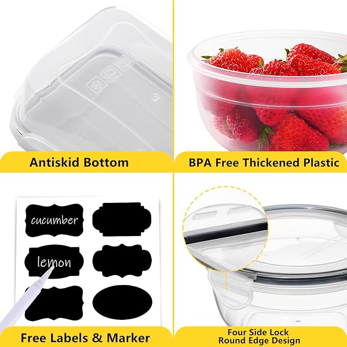 34 PCS Food Storage Containers Set - Image 3