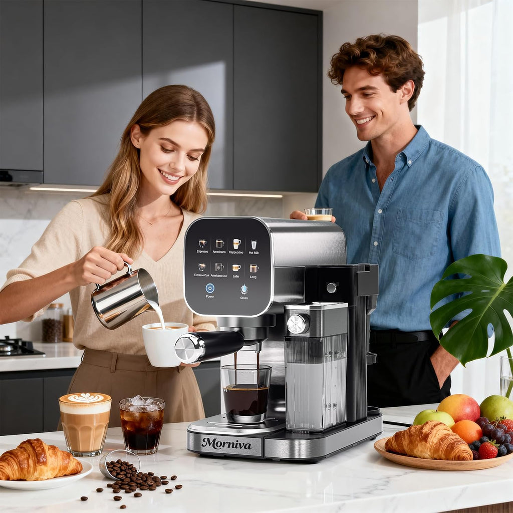 Espresso Machine with Automatic Milk Frother&Cold Milk Frother