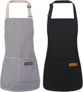 2 Pack Stripes Kids Apron, Kids Cooking Aprons by XLSXEXCL