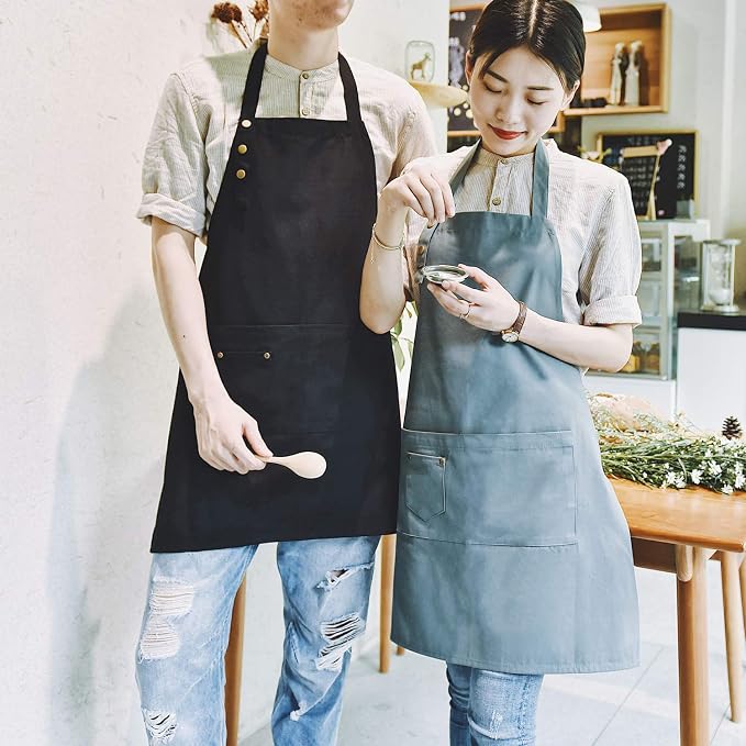 Art Aprons for Painting Pottery Ceramics, Mens Women Kitchen Cooking Aprons - Image 7