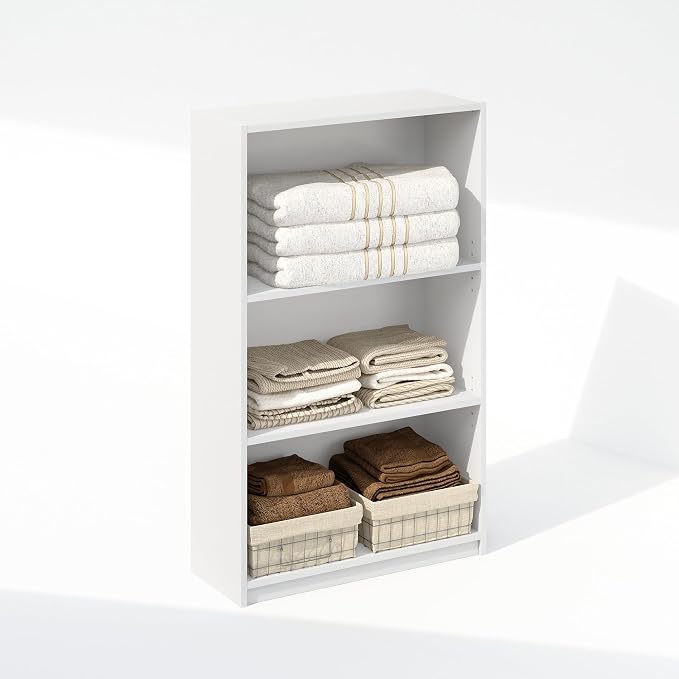 Furinno Reed Closet Organizers and Storage, 3-Tier Closet Organizer, Open Shelf - Image 4
