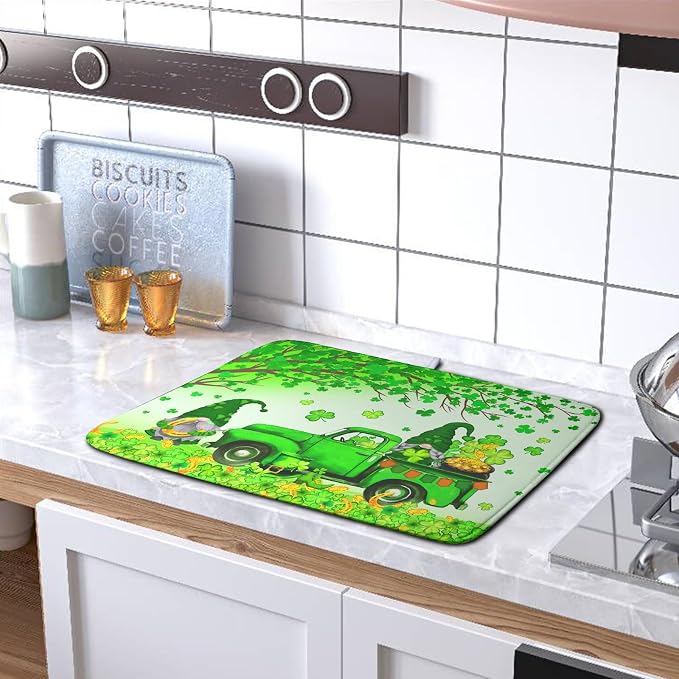 St Patricks Day Shamrock Drying Mat - Image 5