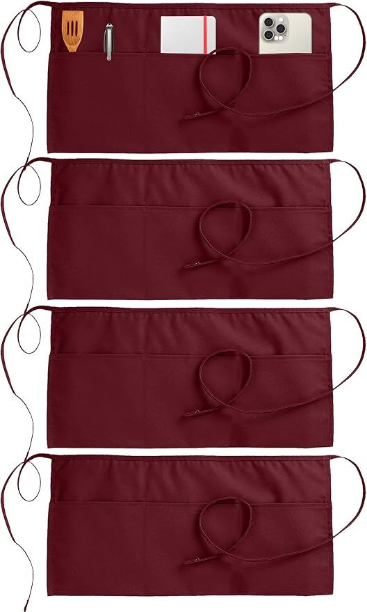 Utopia Wear 4 Pack Server Aprons by UTOPIAWEAR