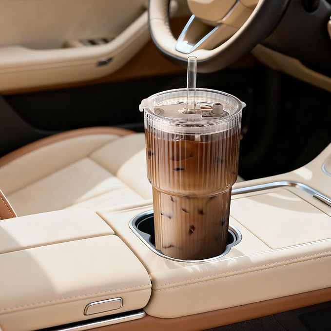 Iced Coffee Cups with Lids: Coffee Bar Accessories - Image 6
