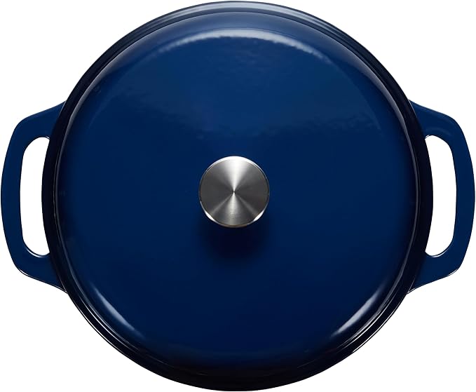 Amazon Basics Enameled Cast Iron Dutch Oven Pot - Image 3