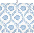 Summer Sea Shell Drying Mat 18x16 Inch, Light Blue Drying Mat by Trongr