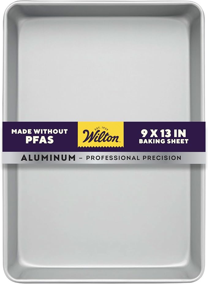 Wilton Aluminum 9x13 Inch Rectangular Sheet Pan, Made by Wilton