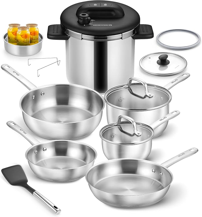 KOCH SYSTEME CS 14 Piece Stainless Steel Cookware Set by KOCHSYSTEMECS