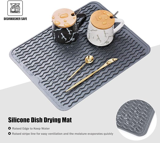 Silicone Dish Drying Mat for Multiple Usage, Easy clean, Eco-friendly, - Image 4