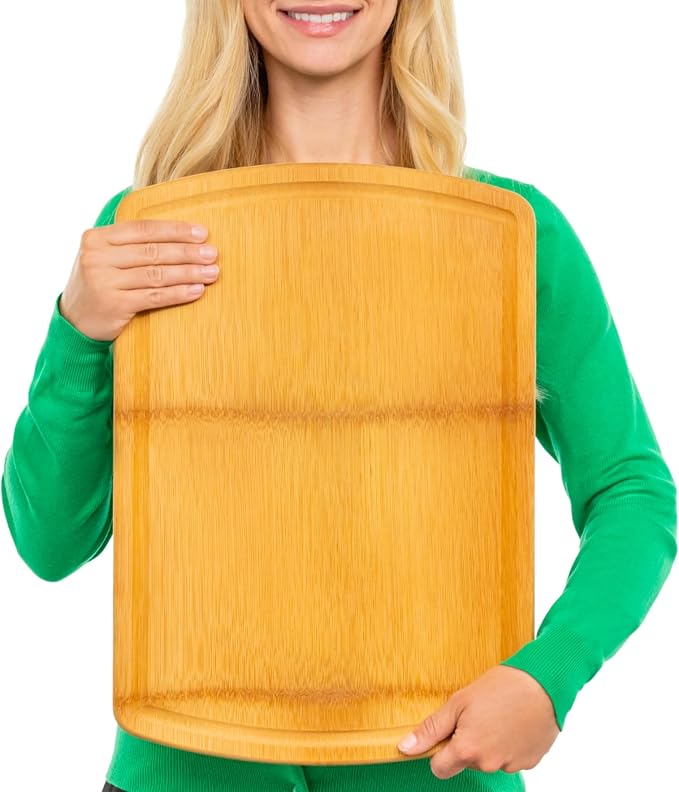 FSC-Certified Extra Large Bamboo Cutting Board Featuring 18 Inch Glue-Free - Image 7