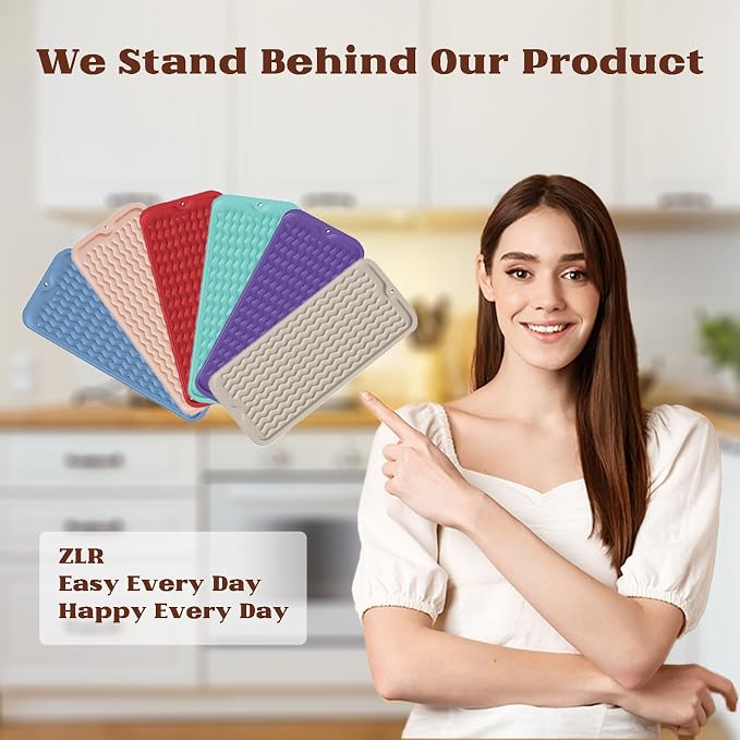ZLR Silicone Sponge Holder & Sink Caddy Tray - Image 7