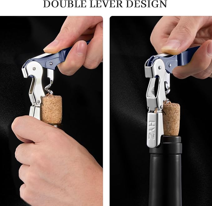 HYZ 2-Pack Wine Opener Waiter Corkscrew, Professional Wine Key - Image 4