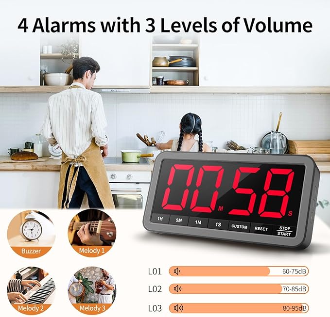 VOCOO Digital Kitchen Timer - Image 4